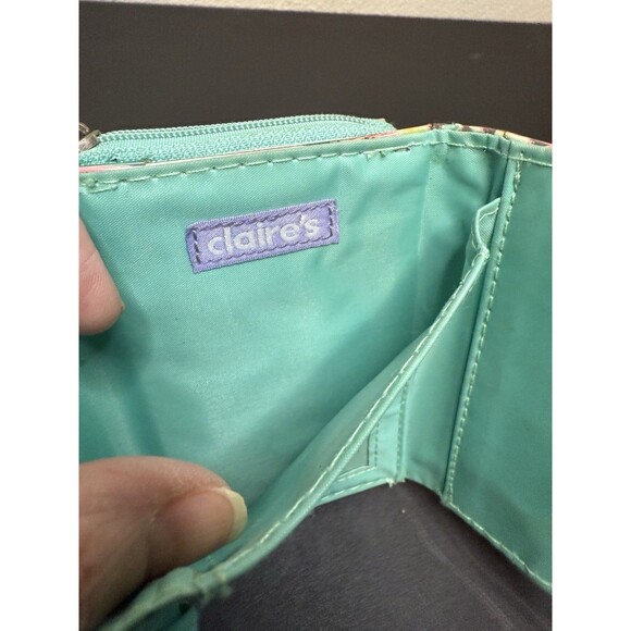 CLAIRE'S Abstract Mini Wallet Change Purse Billfold - Picture 7 of 8